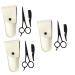 Magiclulu 9 pieces mustache bartschneider men's suits eyelash care kit nasal hair cutting-off kit tool for beard care care package for men man suit beard battle printable 12.5x4.8x0.5cmx3pcs different colors x 3 pieces