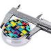 Square Geometry Round Pill Box 3 Compartment Travel Organizer for Pills | Portable & Durable - Buy Online on GoSupps.com