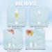NICENEEDED 6 PACK 50ML Airless Lotion Pump Bottle Clear Vacuum Cosmetic Cream Dividing Bottle Travel Dispenser Refillable Containers for Foundation and Shampoo - Buy Online on GoSupps.com
