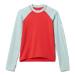 Columbia Kids' Sandy Shores Long Sleeve Sunguard Red Hibiscus/Icy Morn Large