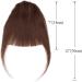 Clip in Fringe Thick Bangs Human Hair Piece #4 Medium Brown - Buy Online on GoSupps.com