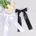 2 Pack Hair Bows for Girls and Women Large Bow Hair Clips Hair Barrette with Long Silky Satin Hair Accessories for Girls(Black White) - Buy Online on GoSupps.com