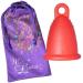 Me Luna Menstrual Cup Classic Ring Red Size L 1 piece (1 pack)
