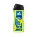 adidas Get Ready 3-in-1 Shower Gel - Sparkling Citrus Fragrance for Body Hair & Face | pH-Friendly | 250 ml - International Shipping Available - Buy Online on GoSupps.com