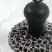 ecaqlin Cast Iron Cleaner Chainmail Scrubber Upgraded Handle Cast Iron Scrubber Brush Black Stainless Steel 316 Chain Mail Scrubber - Buy Online on GoSupps.com