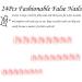 24Pcs White Glitter French False Nails with Nail Glue - Short Square Press on Nails for Women & Girls - Nude Pink Squoval Stick on Nails - Buy Online on GoSupps.com