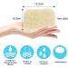 Voarge 10-Piece Natural Luffa Sponge Set - Eco-Friendly Soap Holder for Shower Bathroom & Kitchen (8x13cm Beige) - Buy Online on GoSupps.com