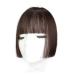 Bangs Hair Clip Clip in Hair Bangs Synthetic Hair Princess Cut Bangs Hair Piece Fringe Bangs Clip-on Quick Cosplay Bangs Hair Extensions Fake Straight Natural Fringe Hair for Women Bangs Clip in Hair Dark brown