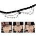Oralgos Black Choker Necklace | Gothic Detail & Tassel | Stylish Halloween Party Accessory for Girls | Alloy & Metal Fashion - Buy Online on GoSupps.com