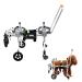 Dog Wheelchair Dog Wheelchair for Back Legs Adjustable 4 Wheel Pet Wheelchair with Handle for Small and Medium Sized Cats/Dogs Walk Tool Cart Portable