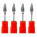 POPETPOP 4pcs Nail Polisher Manicure Tools Nail Drill Heads Nail Art Supplies Tungsten Nail Bit Cuticle Drill Bit Electric Nail Drill Bits Polishing Bit Tungsten Steel Alloy Portable 7x1.3cmx4pcs As Shown 1x4pcs