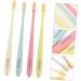 KOMBIUDA Manual Toothbrush Set - 4 Soft Plastic Brushes for Adults & Travel Includes Tongue Brush - Optimal Oral Care - Buy Online on GoSupps.com