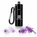 Hearprotek Sleeping Ear Plugs 2 Pairs Ear Plugs (32db & 30db) Ultra Soft Noise Reduction and Hearing Protection earplugs for Side Sleepers snoring Working Construction(Purple)