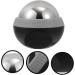 Homsfou Stainless Steel Massage Globe - Yoga Fitness Ice Roller Ball for Hand & Foot Massage - Cold Therapy Relief 8.3x7.5cm Black - Buy Online on GoSupps.com