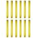 Miokun 12 Pieces Aluminum Relay Batons Track Batons Field Race Batons for Outdoor Field Race Tools Gold