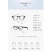Buy SERONI TR90 Round Frame Blue Light Blocking Glasses | Anti-UV Computer Reading Glasses for Men & Women - 51mm Clear Lens - Buy Online on GoSupps.com