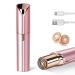Facial Hair Removal for Women- as Seen on TV Painless Face Shaver -Painless Womens Facial Hair Remover with 2 Replacement Heads Lipstick-Sized USB Rechargeable(Rose Gold) rose-gold