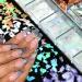 Holographic Nail Glitter Flakes | 12 Grids 3D Irregular Sequins | Shiny Gold & Silver Nail Art Supplies | Vintage Glitter for UV Gel Nails Design - Buy Online on GoSupps.com