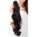 S-noilite Clip in Ponytail Extension Curly Wavy Synthetic Hairpiece 18 Dark Brown 145g - Buy Online on GoSupps.com