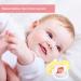 Silicone Pacifier Set for Babies Soft BPA-Free Knobbed Design Dustproof Cover 0-18 Months - Yellow & Pink - 2 Pack - Buy Online on GoSupps.com