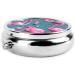 Flock of Flamingos Round Pill Box - 3 Compartment Organizer for Purse & Pocket | Portable Travel Pill Case - Buy Online on GoSupps.com