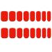 Gel Nail Stickers Cuttable Semi Cured Gel Nail Strips for Professionals Beginners Nail Art (UV Lamp Required but Not Included) Bright Red