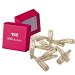 Hair -minded more grip hair clips anti slide (12 pieces | beige | approx. 5cm) for blond hair including box for storage (box - pink)
