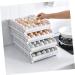 DOITOOL Box 30 Egg Container Stackable Egg Tray Deviled Egg Carrier Container Food Storage Box With Cover As Shown 33X26.5X14.3cm - Buy Online on GoSupps.com