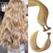 KOCONI Nano Ring Hair Extensions Real Human Hair Nano Tip Remy Human Hair Extensions Nano Rings Hair Extension Real Human Hair 18 Inch 50g #18/613 Ash Blonde Mix Bleach Blonde 18 inch P18/613