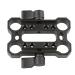 CAMVATE 15mm Rod Offset Raiser Clamp for Shoulder Rig Railblock System (Black Thumbscrew) - 1690
