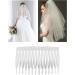 20 Pack Transparent Small Plastic Side Combs & Hairpins - Perfect for Brides Weddings DIY Headgear & French Twist Updos - Buy Online on GoSupps.com
