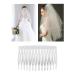 20 Pack Clear Small Plastic Hair Side Comb Set for Women - Bridal Wedding Veil Decorative DIY Crafts - Thin Fine Gray Hair Pins - Mini Barrettes for French Twist Updo Bun - Buy Online on GoSupps.com