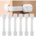Child Safety Cupboard Locks 6 Pcs Cupboard Locks for Children Baby Proofing Safety Guards Kit Adjustable Child Locks for Kitchen Cupboards Easy to Install Fridge Drawer Lock