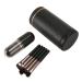 Travel Makeup Brushes Set Cosmetic Brushes Set with Mirror Cap Soft Hair Brush Multifunctional Eyeshadow Brushes (Black)