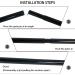Sutekus Steel Rod Tent Pole Replacement 2pc Set | Adjustable Bars | Black - Buy Online on GoSupps.com