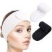 2 pieces of cosmetics hair band Spa hair band make -up chopper cosmetics frontal ligaments terry tonable hair protection band for sports yoga black & white