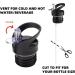 Replacement Straw Lid for Hydro Flask & Simple Modern - Standard Mouth Sports Cap in Black & Transparent - Buy Online on GoSupps.com