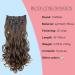 CAISHA XXL 8 Part Set - 45cm Long-Haired Clip-In Extensions | Voluminous Curly Synthetic Hair | Brown Mix #4T30 - Buy Online on GoSupps.com