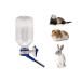 Choco Nose H128 No Drip Guinea Pigs Water Bottle Best Small Animals Wire Cage Dispenser Waterer U.S Patent Leak-Proof Nozzle Pets Crate Drinker Bunny Rabbits Ferrets Hamsters Critters BPA-Free 11.2oz