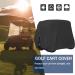 KISEER 4 Passenger 400D Waterproof Golf Cart Cover - Sunproof & Dustproof - Fits EZ GO Club Car Yamaha - Black - Buy Online on GoSupps.com