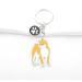ENSIANTH Dog Keychain - Perfect Gift for Dog Lovers | Puppy Paw Print Keyring for Dog Owners - Ideal for Moms & Dads | Akita & More - Buy Online on GoSupps.com