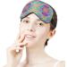 Neon Rainbow Tie Dye Sleep Mask for Women | Adjustable Comfortable Eye Shades with Elastic Strap - International Shipping Available - Buy Online on GoSupps.com