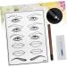 Mikinona Practice Skin Kit White Practice Eyebrow Semi-permanent Mouth Skin Eye Single Kit Microblading End and Pen - Buy Online on GoSupps.com