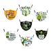 Youning unisex mouth protection with motif Christmas 3d print funny motifs mouth and nose protection dust protection with filters washable opposable multifunctional hillt bandana neckerchief 7 PCs