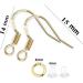 Hypoallergenic 925 Sterling Silver Earring Hooks Set with Silicone Backs and Jump Rings - 200 PCS/100 Pairs for DIY Jewelry Making - Buy Online on GoSupps.com