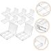 Housoutil 50 Pcs Boxes Eye Shadow Box Highlighters Makeup Containers Diy Eyeshadow Sub Plate Cosmetic Sample 6x6cmx5pcs Transparentx5pcs - Buy Online on GoSupps.com