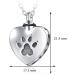 cluis Urn Necklace for Ashes Cremation Necklace Paw Print Pet Urn Heart Necklace Animal Cremation Jewelry for Ashes Memorial Keepsake Jewelry for Women Dog's Cat's Pet Ashes - Buy Online on GoSupps.com