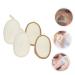 NOLITOY 4pcs Loofah Scrub Sponge Mats - Bath Ball Wipe & Flower Shower Body Scrubber | 8cm Loofah Sponges for Ultimate Relaxation - Buy Online on GoSupps.com