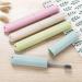 Eco-Friendly 4-Part Toothbrush Case - Wheat Straw Travel Storage for School Camping & Adventure - Buy Online on GoSupps.com
