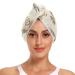Flying Owl Hair Towel 2 Pack Super Absorbent Hair Drying Towel Quick Dry Hair Turbans Head Towel with Button Twisty Wrap for Women Girls